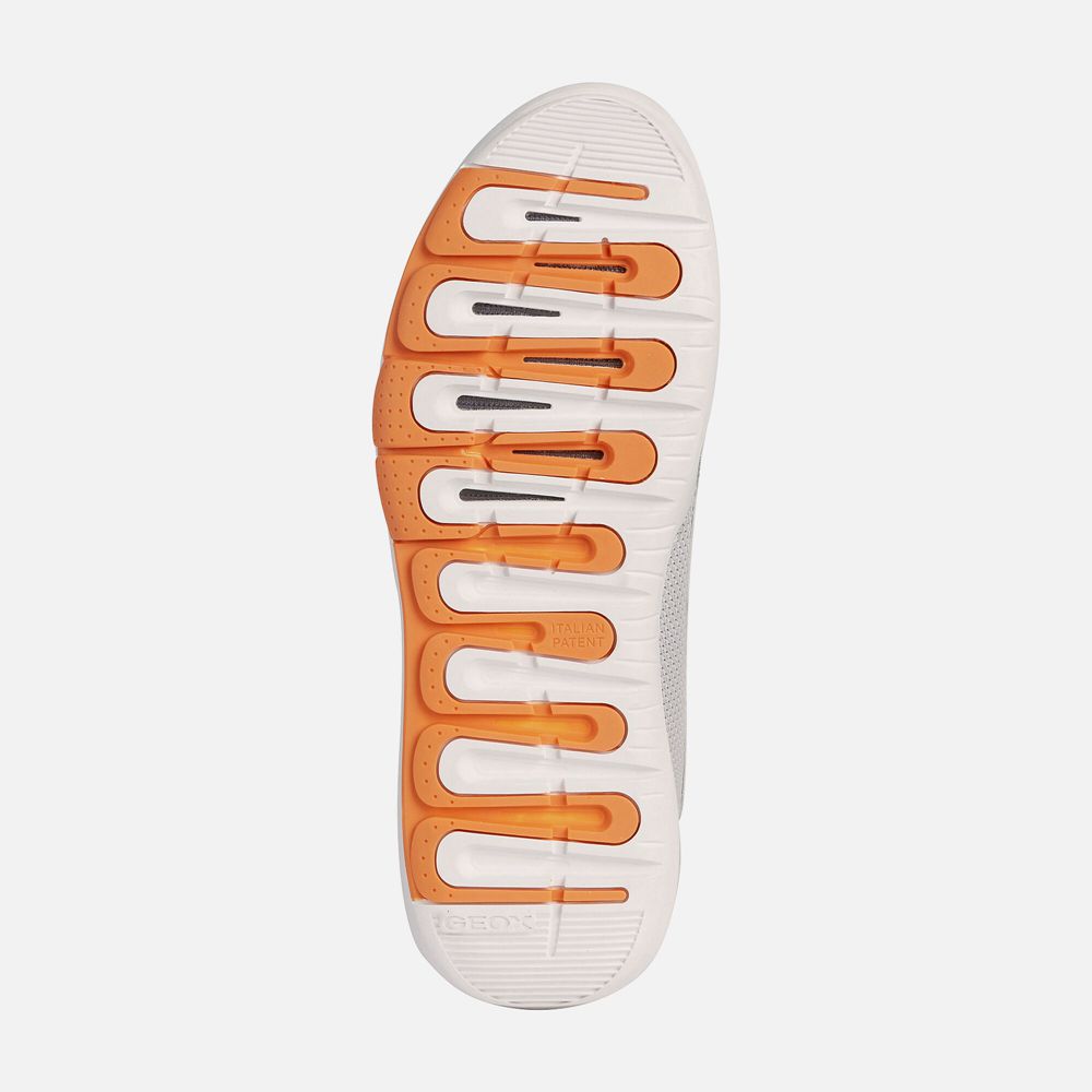 Geox Sneakers White/Orange Modual Abx - Geox Mens Shoes - ITSKQH076